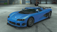 Entity XF de color único con matrícula OV3RFL0D en GTA Online: Importaciones/Exportaciones.