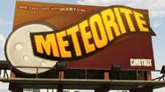 Cartel de Meteorite Bar.