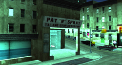 Pay 'n' Spray de Red Light District en GTA: Liberty City Stories.