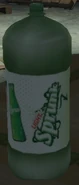 Una botella grande de Sprunk Light.