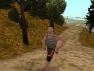 Deportista haciendo footing.