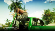 Grand Theft Auto VI Trailer 1 hombre en una camioneta verde