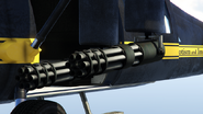 Las miniguns en el Annihilator en GTA Online.