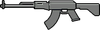 Hud del AK-47 de GTA IV.