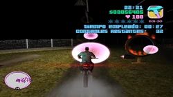 Recogiendo un punto de control.