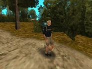 Excursionista en los alrededores de Verdant Bluffs.