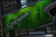 Cartel de Sprunk en Cruce Estrella.