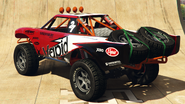 Parte trasera de la Trophy Truck con tapicería Vapid de carreras.