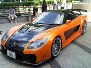 El Mazda RX-7 Veilside de la película.