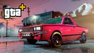 Imagen promocional del Boor en color rosa en el GTA+ de Abril de 2023.