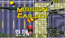 ¡Mission Failed! en GTA versión PC y consola