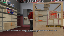 Zero pidiendo a Carl que se retire.