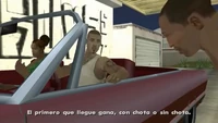 César hablando de la carrera.
