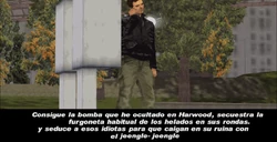 El Burro detallando a Claude los pasos de su plan de venganza.