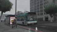 Bus haciendo una parada en GTA V.