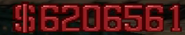 Dinero necesario para pasar a otro distrito en el HUD de Grand Theft Auto 2 (PC y Dreamcast).