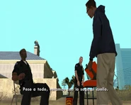 Tenpenny conversando con CJ.