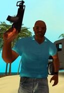 El APD de Vic Vance, protagonista de Grand Theft Auto: Vice City Stories.