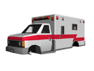 Render frontal del modelo Beta de la Ambulancia encontrado en archivos de la version movil de GTA III