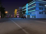 Ocean Drive, con una hermosa vista del Colon Hotel