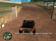 Madd diciendo a CJ que eso es ser un manager.