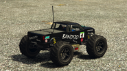 Un RC Bandito con bomba a control remoto.