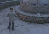 Una pieza de la nave espacial.