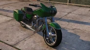 La Bagger verde de Franklin en Grand Theft Auto V.