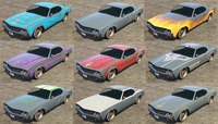 Todas las capas de pintura del Sabre Turbo personalizado.