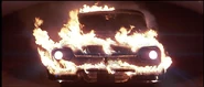 Christine ardiendo en llamas.