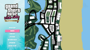 Menú de pausa de Grand Theft Auto: Vice City (The Definitive Edition).