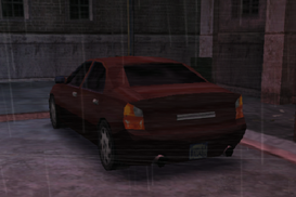 Parte posterior de un Kuruma en Manhunt 2.