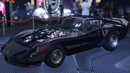 El Stinger GT que aparece en exhibición como premio del podio en la Ruleta de la Fortuna en la Semana de bonificaciones de misiones del laboratorio de ácido.