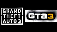 Otro beta del logo de Grand Theft Auto III.