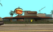 El Burger Shot en Old Venturas Strip, Las Venturas, San Andreas.