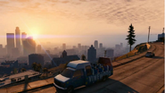 Un Tour Bus, andando por Los Santos.