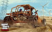 Artwork de un Dune Buggy en Grand Theft Auto Online.