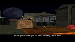 Phil intenta explotar su bomba.