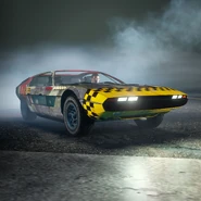 GTA+-GTAOee-Junio2022-ToreadorConCubiertaCamuflajeDeGuerra.jpg (363 kB) Imagen promocional del Toreador del Club de coches de Vinewood en Junio de 2022.