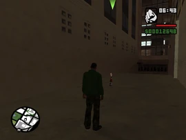 Carl tras encontrar una Molotov en Downtown Los Santos.
