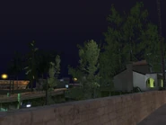 La vista izquierda (vista desde el puente).