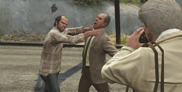 Найджел и миссис Торнхилл в GTA 5