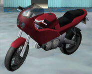 La versión con carenado de la BF-400 en Grand Theft Auto: San Andreas.
