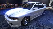 El Sultan Classic que estuvo en exhibición como auto del podio en la Ruleta de la Fortuna durante la Semana de robos del desguace.