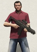 Michael De Santa con una Carabina especial MkII.