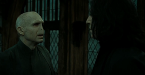 Snape y Voldemort última discusión