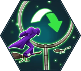 HM Salto de surfear a través del aro