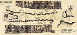 Mapa del callejón Diagon imagen del mapa