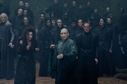 260px-DH2 Death Eaters with Voldemort during the battle