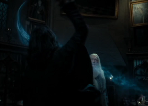 Snape conjura un patronus